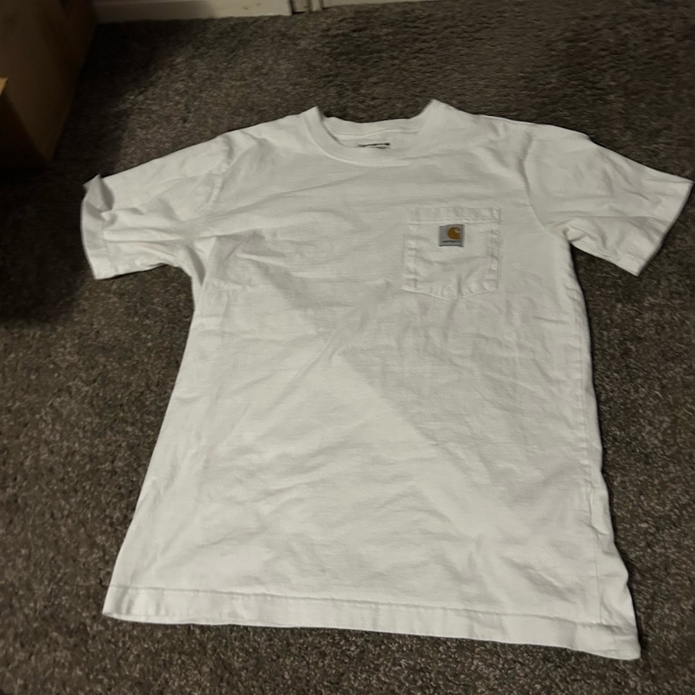 Carhartt Men's Classic White Pocket Tee- relaxed fit